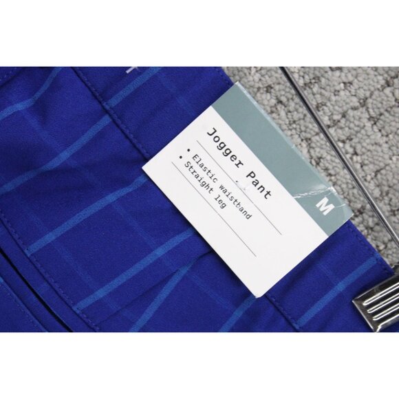 Houston White x Target Jogger Pants Mens Medium M Blue Plaid Casual NWT - Picture 7 of 9